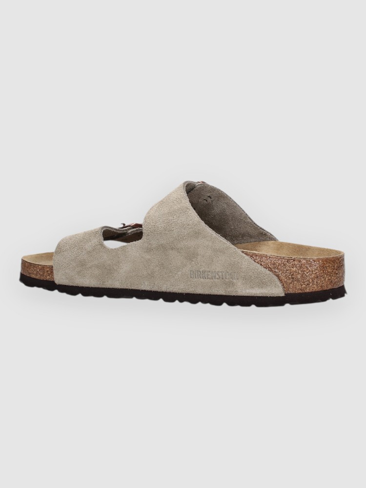 Сандалии Birkenstock Arizona Suede Leather Sandalen, taupe — фото 2