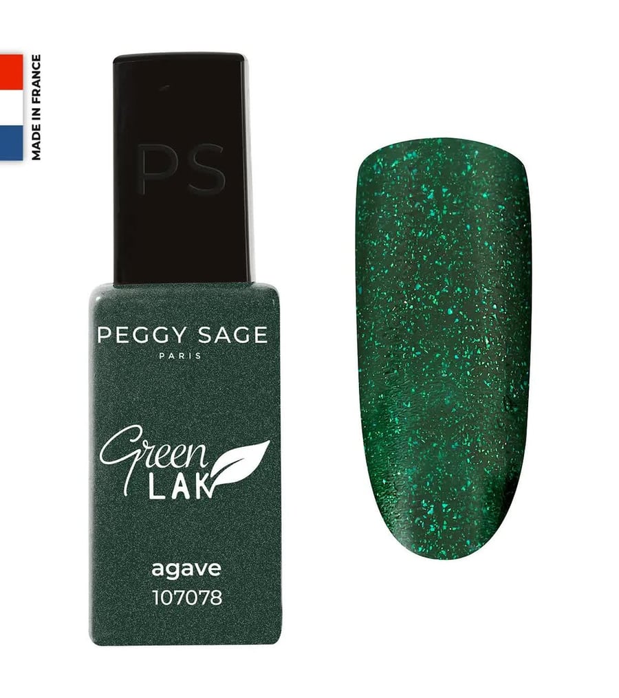 

Зеленый лак для ногтей LAK Agave Classic UV/LED 10 мл Peggy Sage