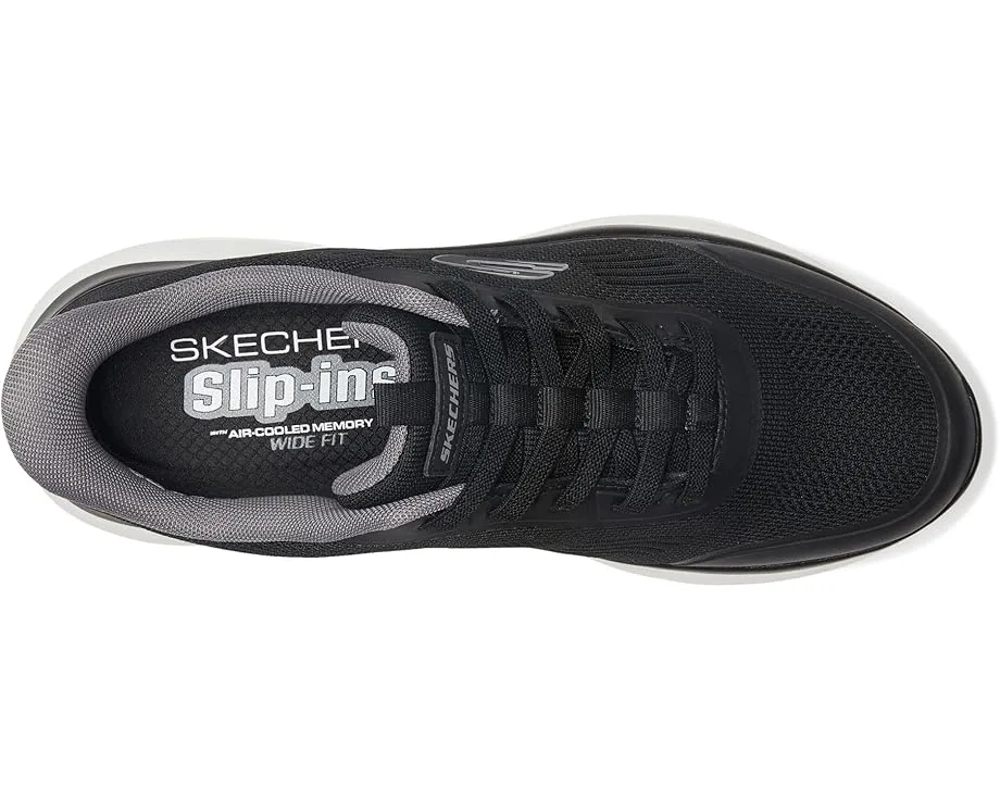 Кроссовки SKECHERS Summits Leyter Hands Free Slip-in, Black/White — фото 2