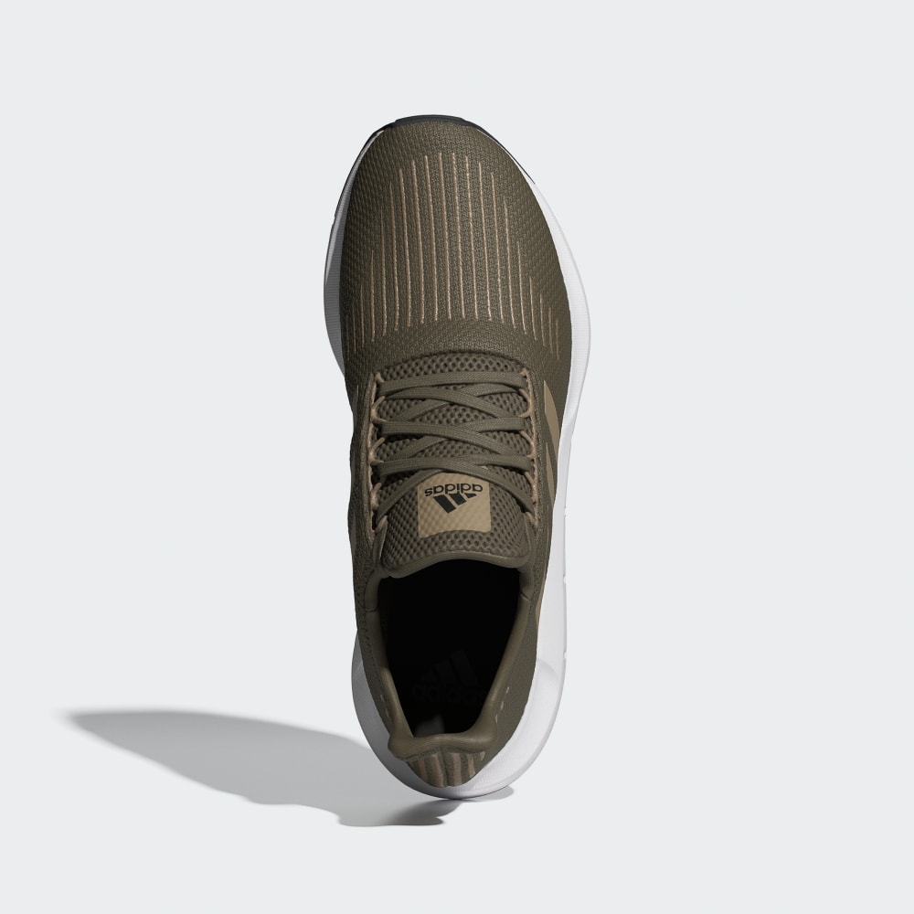 Кроссовки Adidas Swift Run 1.0 Shoes, цвет Olive Strata/Blanch Cargo/Cloud White — фото 2