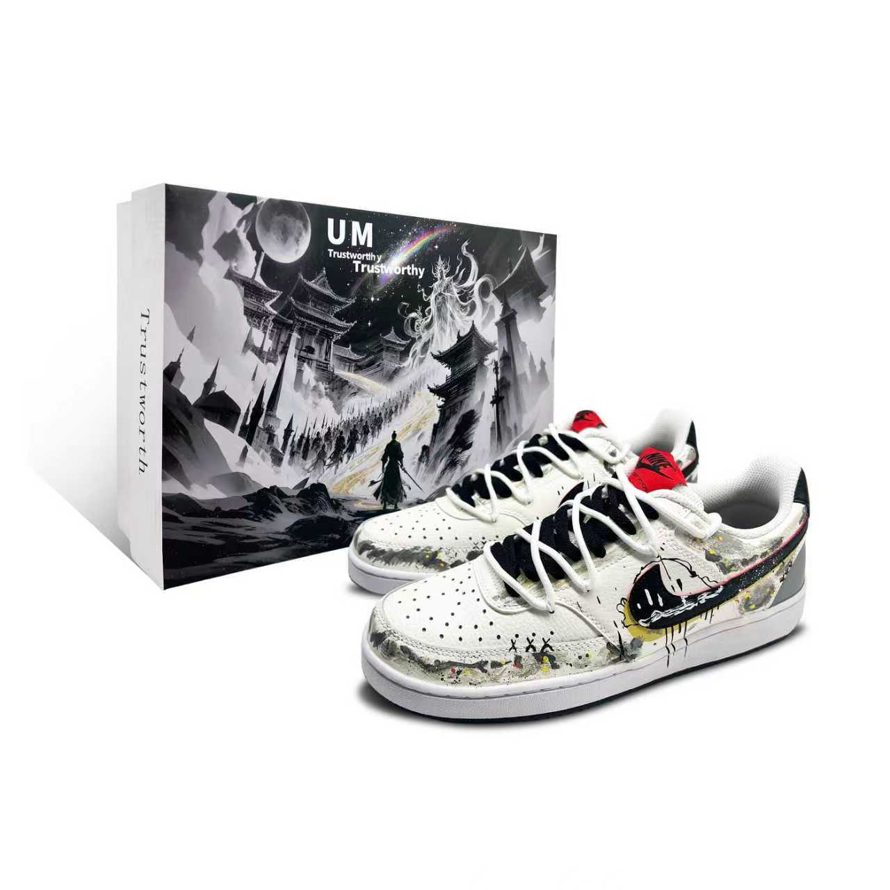 

Nike Кроссовки для скейтбординга Court Vision 1 Shadow Q Coverage Low, мужские, серо-белые