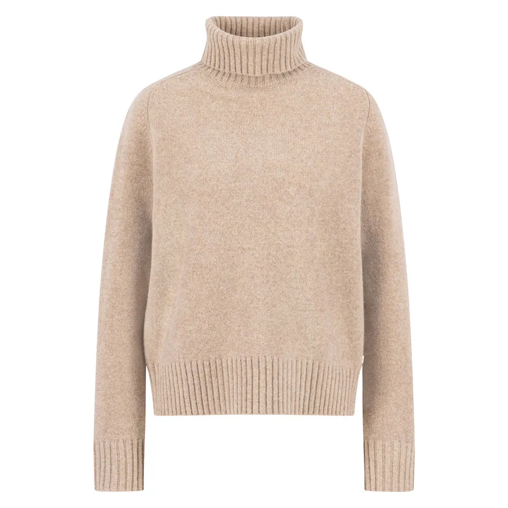 

Свитер с высоким воротником Fynch Hatton 25097440, бежевый