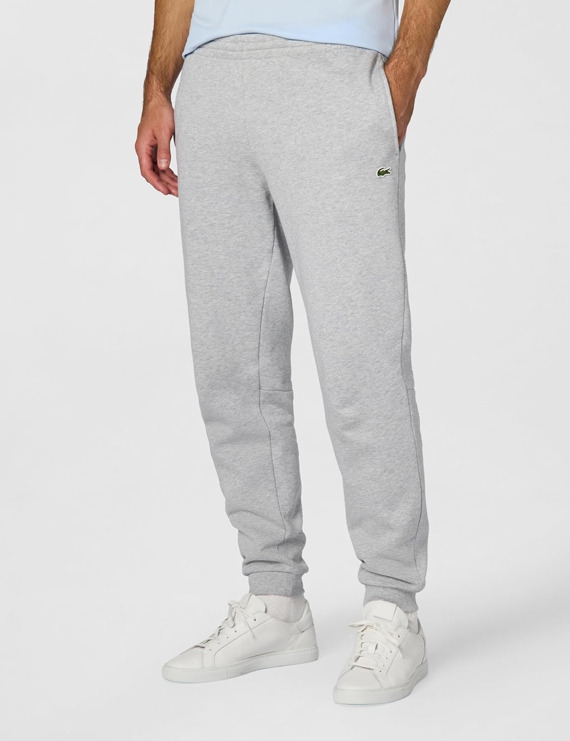 Lacoste мужские базовые зауженные спортивные штаны, Argent Chine — фото 4