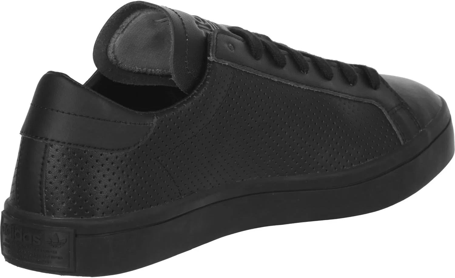 Мужские низкие кроссовки Adidas Court Vantage, Black Core Black Ftwr White Core Black — фото 2