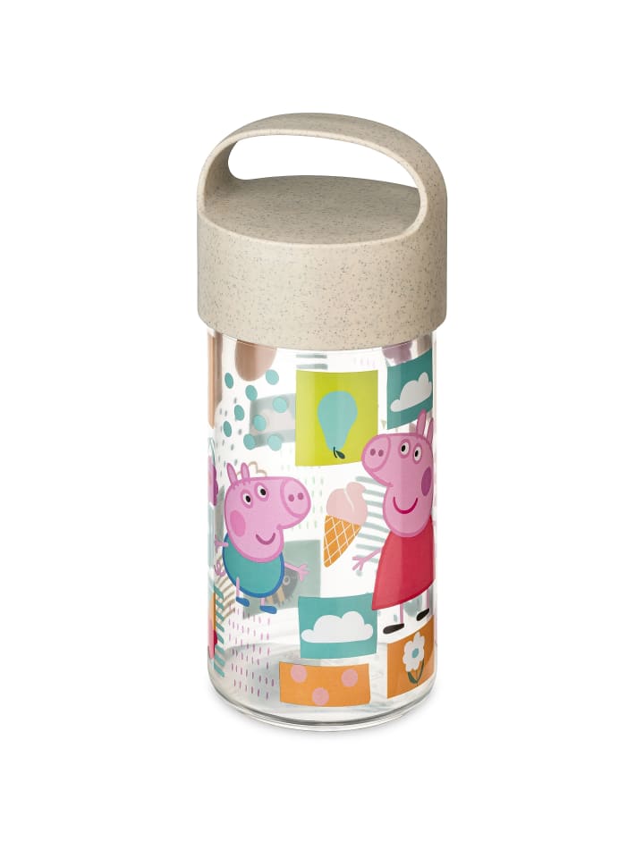 

Koziol Набор для перекуса BUDDY SNACK 0.5 PEPPA PIG - Контейнер для перекуса / Бутылка для напитков 500 мл в органическом песке