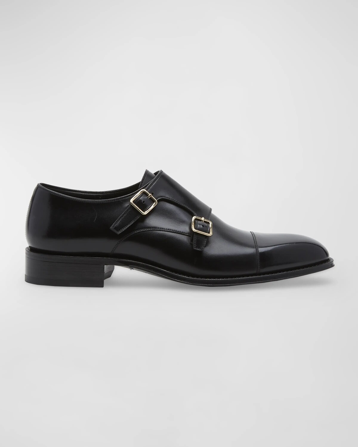 

Мужские кожаные лоферы Claydon с двумя ремешками TOM FORD, цвет Black