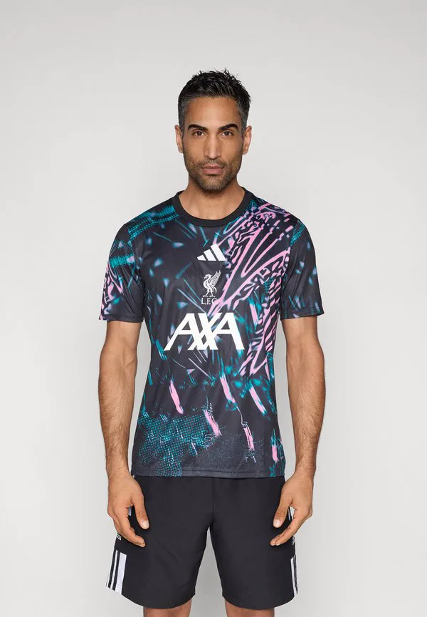 Футбольная майка Adidas Performance, Black/Green/Semi Pink Glow