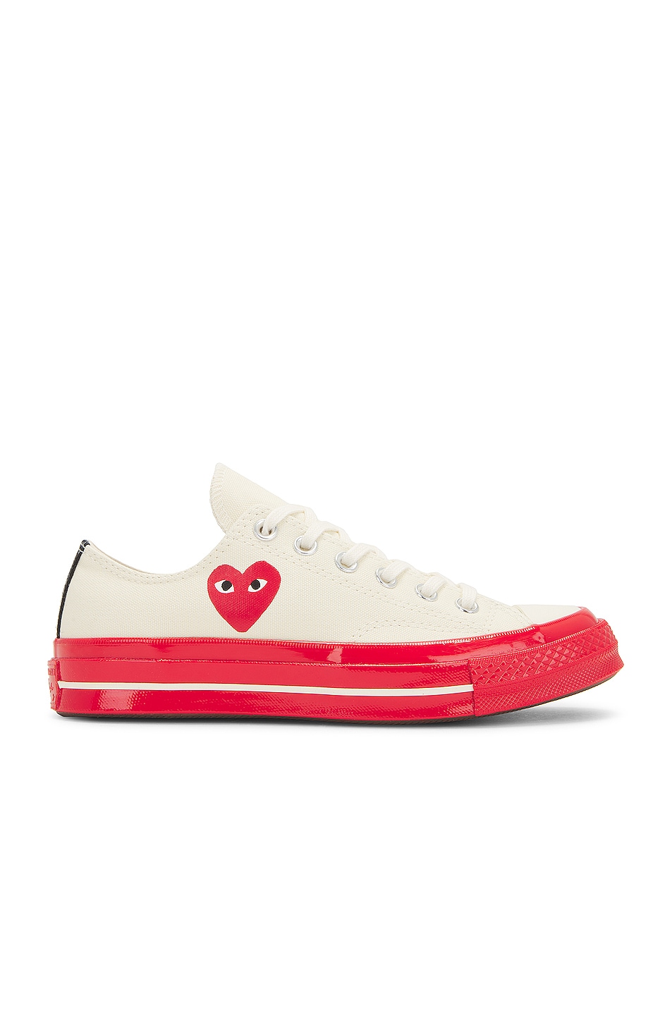 

Низкие кеды Converse с красной подошвой Comme Des Garcons Play, кремовый