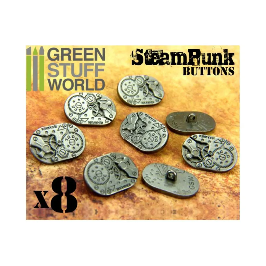 

Овальный механизм - серебро, Accessories - Steampunk - Buttons, Cufflinks & Other Apparel
