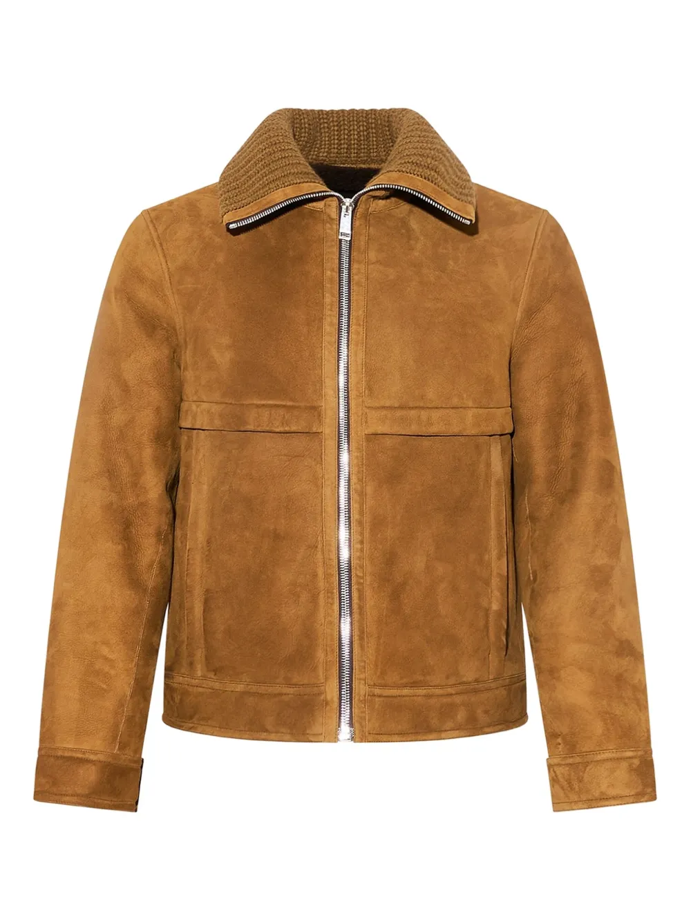 

Замшевая куртка с вязаным воротником YVES SALOMON, коричневый