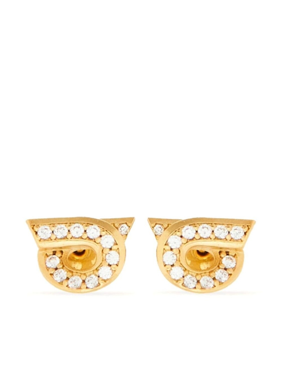 

Серьги Gancini со стразами Ferragamo, золотой