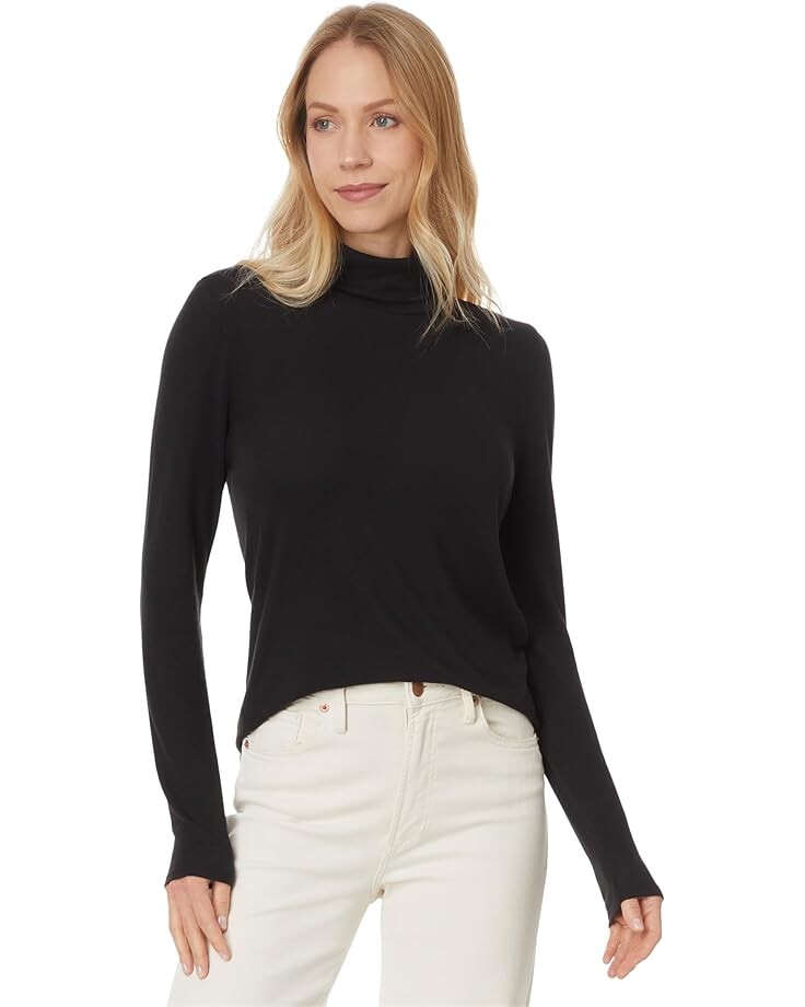 

Топ Eileen Fisher Turtle Neck Top, черный