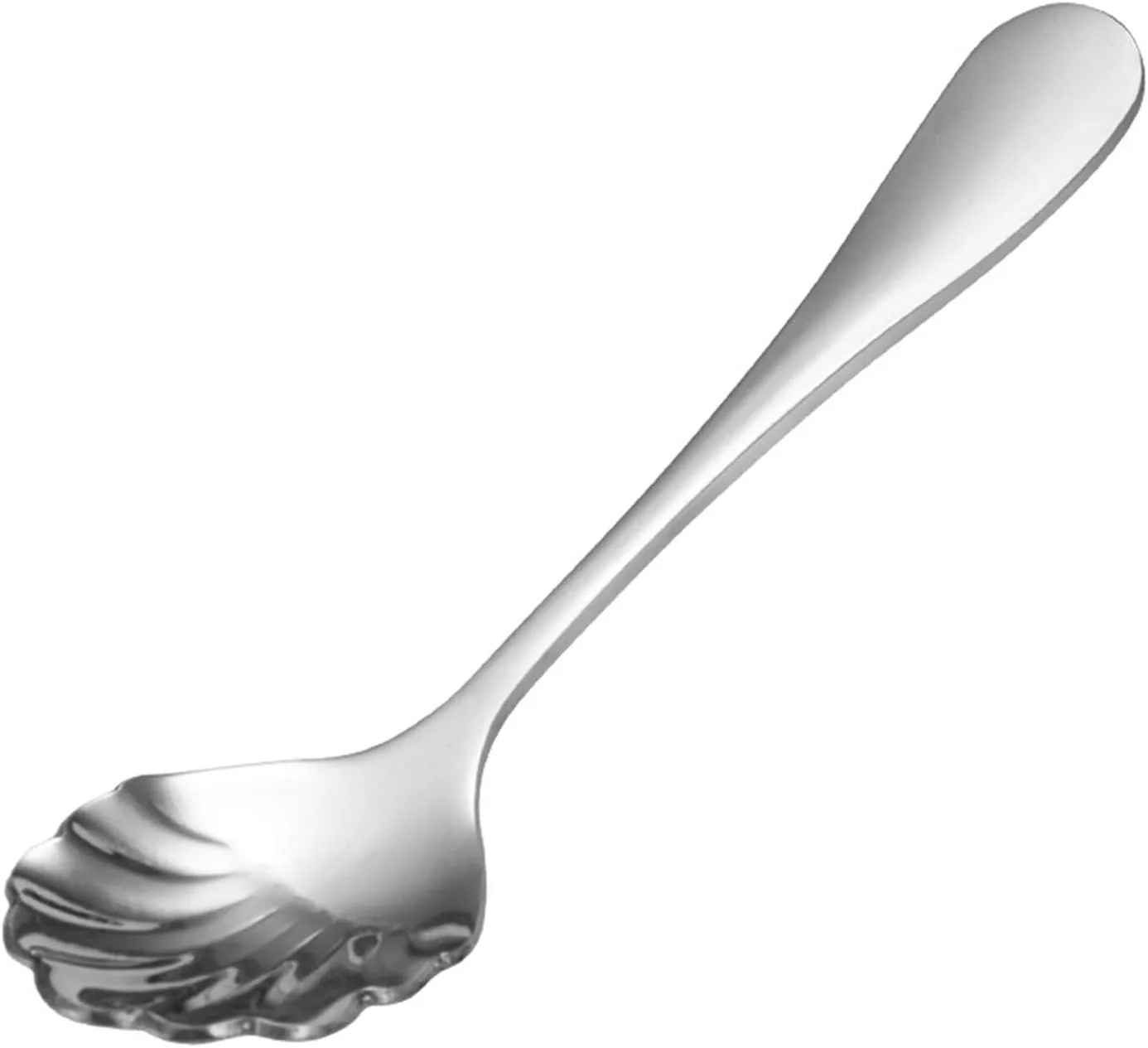 Ложка десертная Reheyre, Latte Spoon, из нержавеющей стали, зеркальная полировка, форма чаши, серебристый
