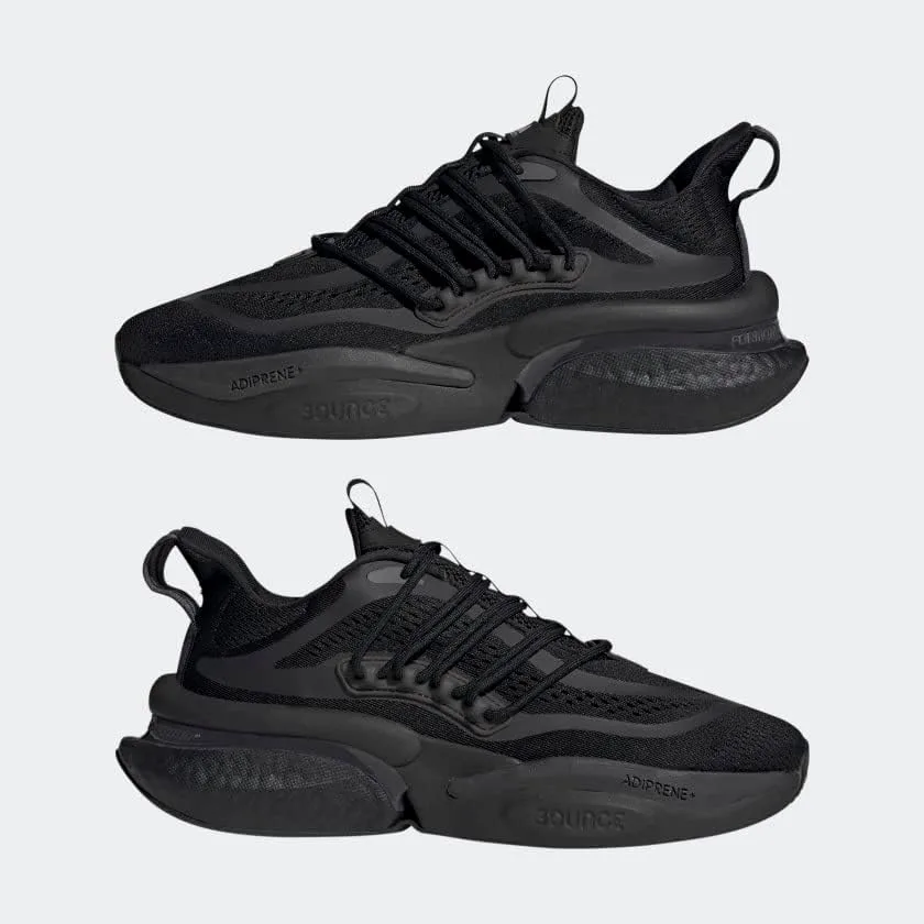 Мужские кроссовки для бега Adidas Alphaboost Knit Performance, черный/серый — фото 4