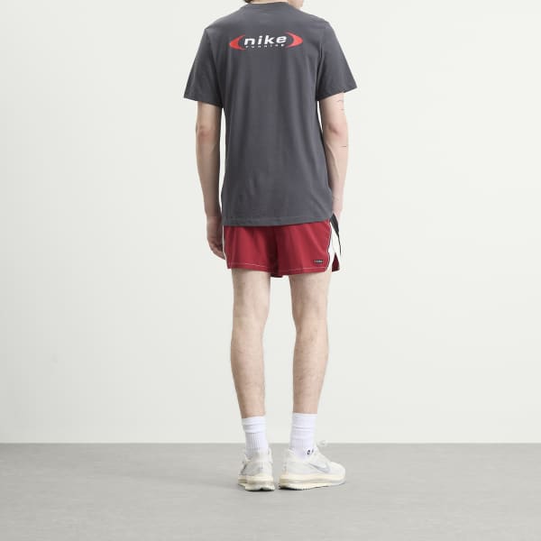 Мужская беговая футболка Nike Dri-Fit Retro Nike Running, Anthracite — фото 4