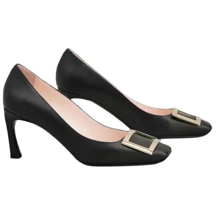 Туфли-лодочки Trompette Vivier с пряжкой Roger Vivier, черные — фото 4