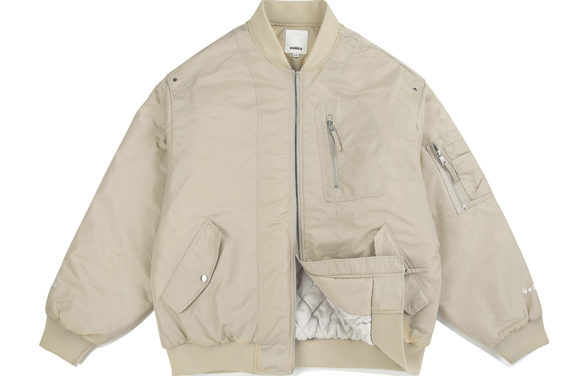 

Guuka Куртка мужская, Light Apricot Thickened Padded Jacket