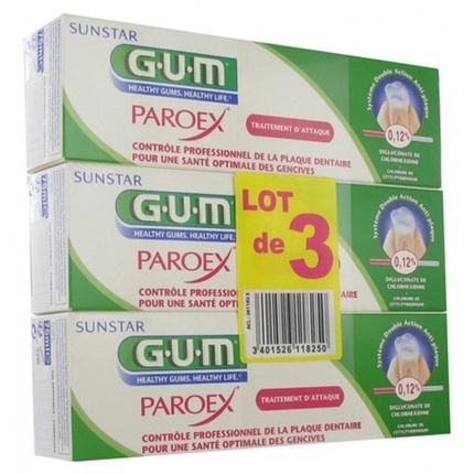 

Зубная паста Paroex Gel 75 мл - упаковка из 3 шт. Gum