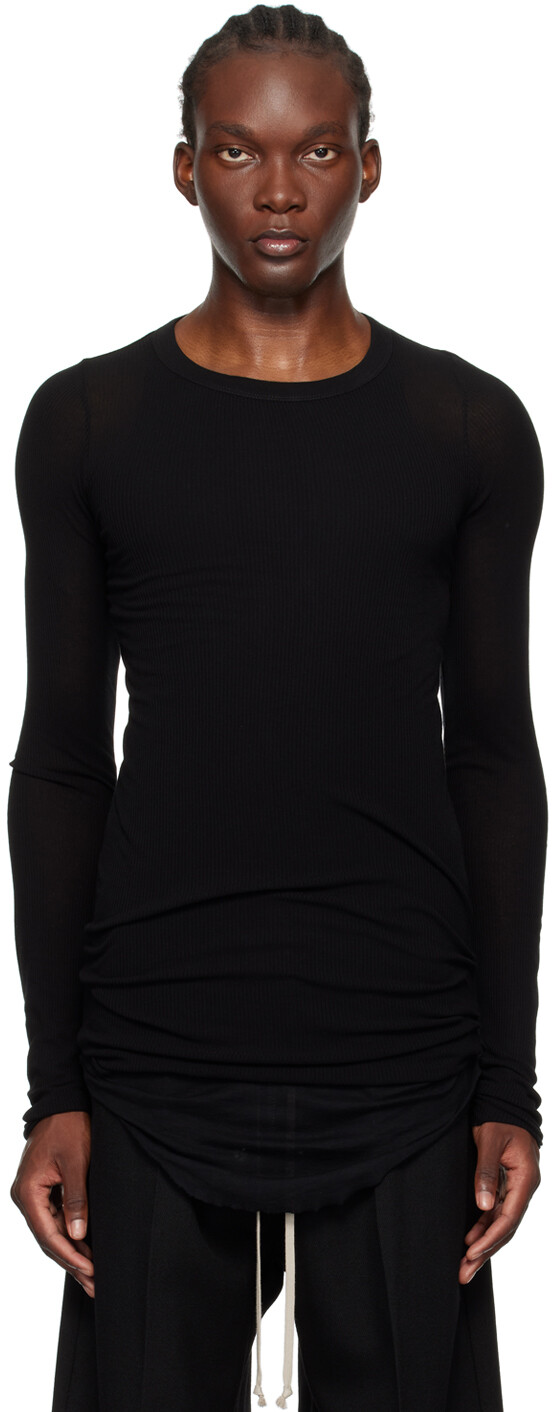 

Футболка Porterville Rib с длинным рукавом Rick Owens, черный