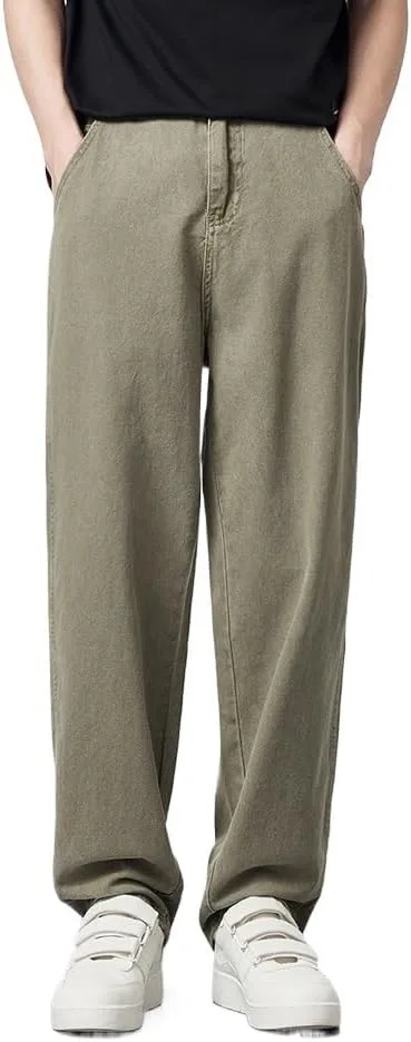 

Джинсы прямого кроя washed, mid rise, свободные SIDUFHAOPKLL