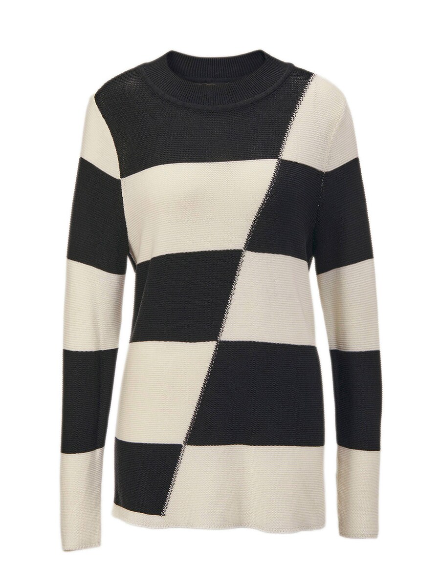 

Тонкий вязаный свитер Goldner Sweater, цвет cream/black
