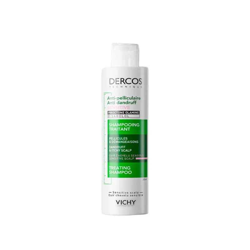 Vichy Шампунь DERCOS Soothing Pink Logo для ухода за волосами, контроль жирности, лечение перхоти, аромат мыла, 200 мл
