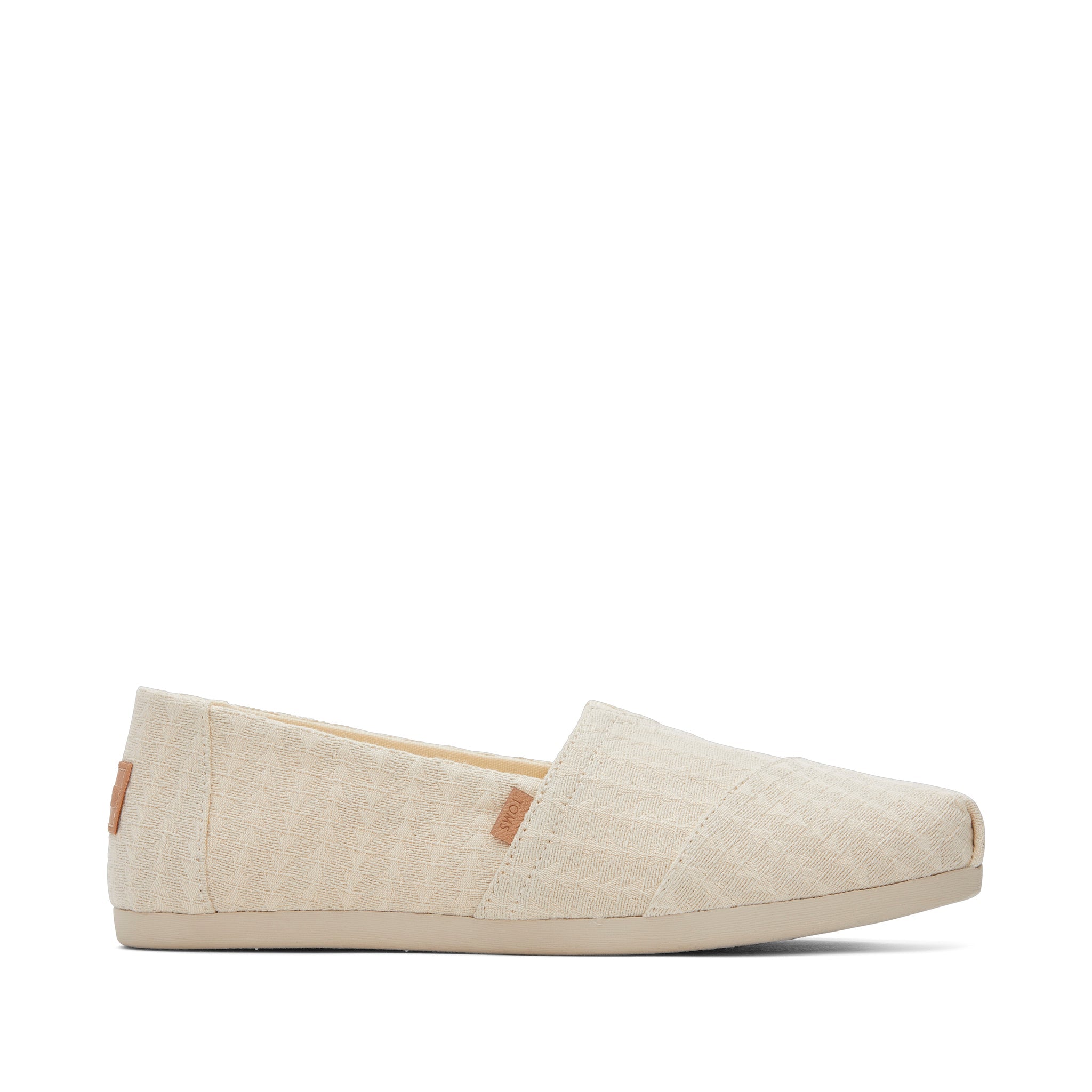 Женские эспадрильи Alpargata Natural Triangle Woven TOMS Shoes, Triangle Natural