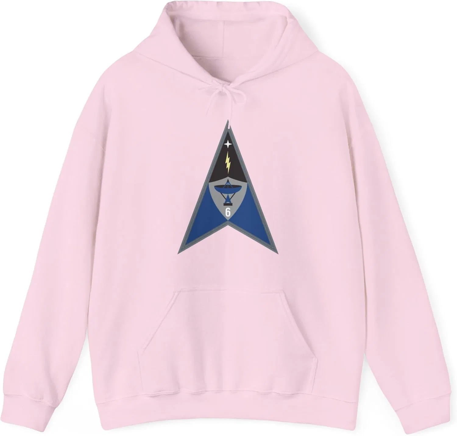 Толстовка Space Delta 6 (U.S. Space Force) GENERIC, светло-розовый