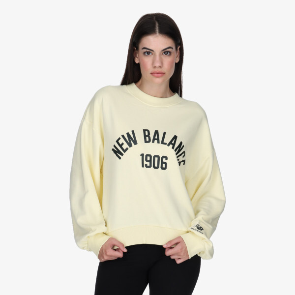 

Толстовка Essentials Varsity Crew New Balance, оранжевый