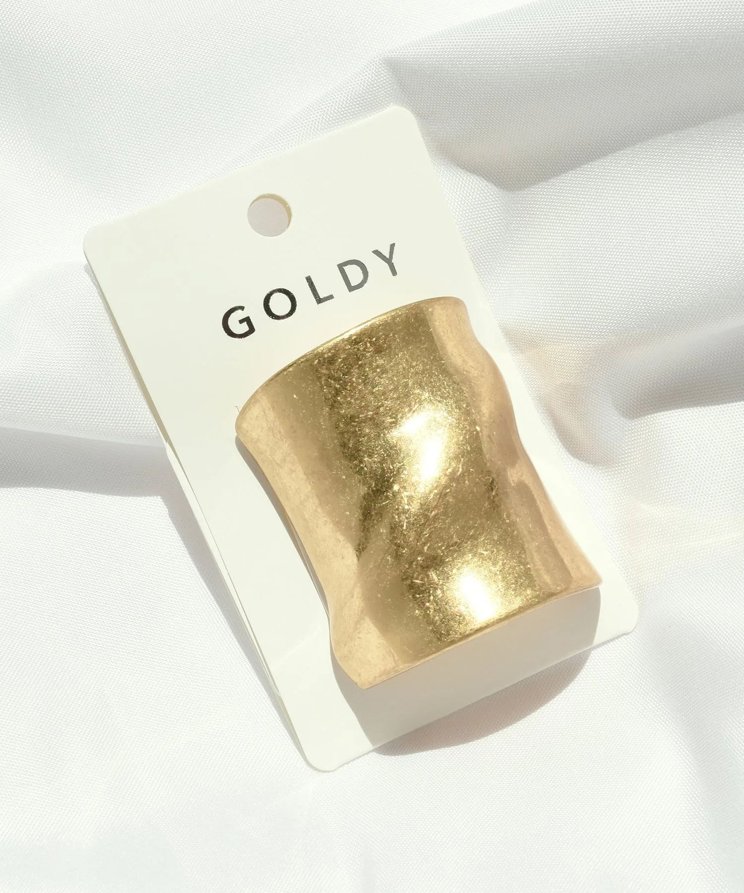 Волнистая широкая манжета для волос Goldy, Silver — фото 4