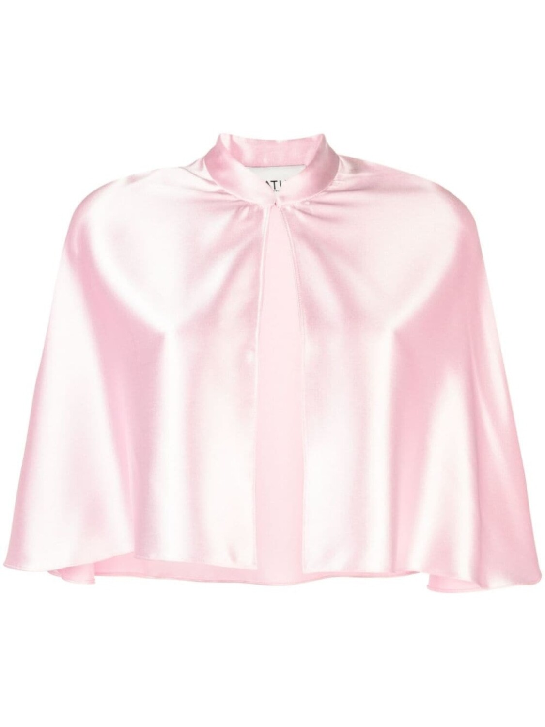 

Atu Body Couture атласный кейп с воротником-стойкой, розовый