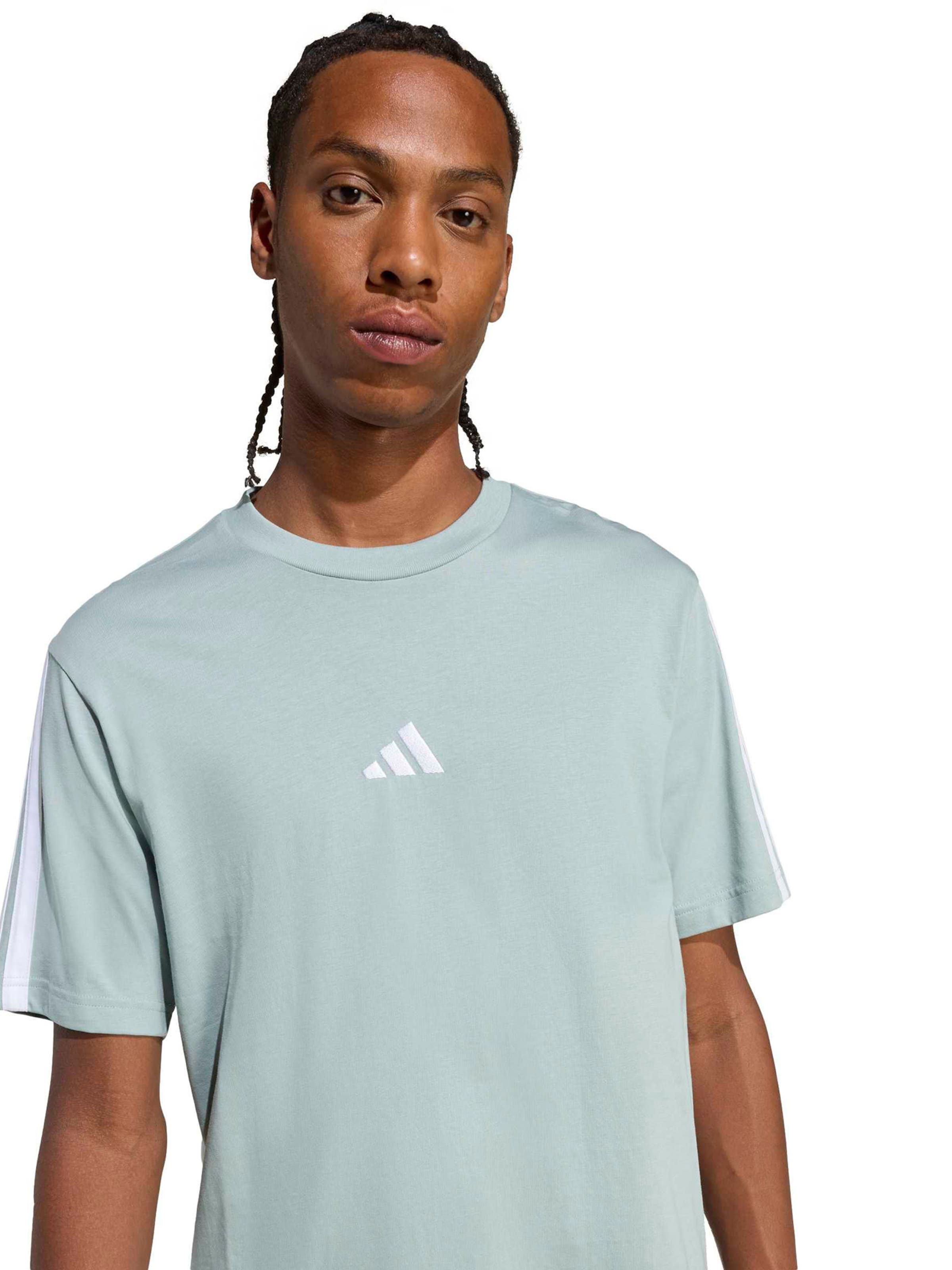 Adidas Sportswear Футболка Performance 'Essentials 3' в пастельно-зеленом цвете — фото 4