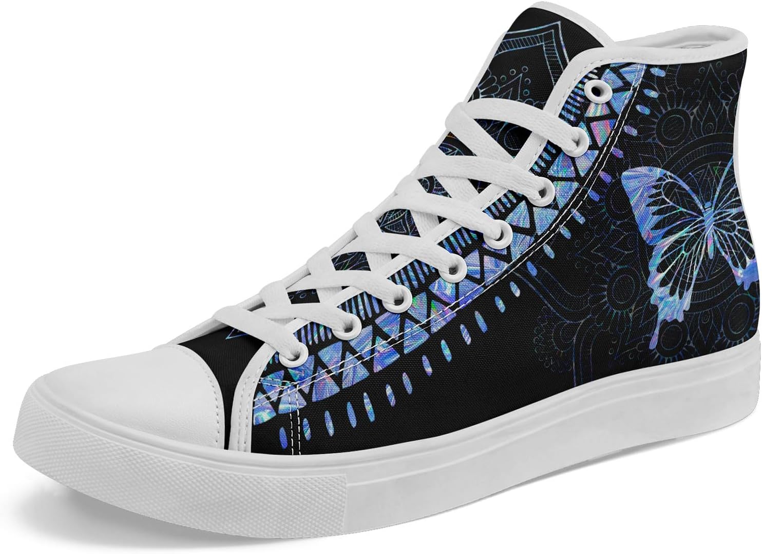 

Высокие кеды AWSOLE в стиле бохо из холщовой ткани для женщин и мужчин, легкие, удобные, художественного дизайна, в стиле йоги, подарочные, шнуровка, повседневные кроссовки, белый/черный/синий/фиолетовый