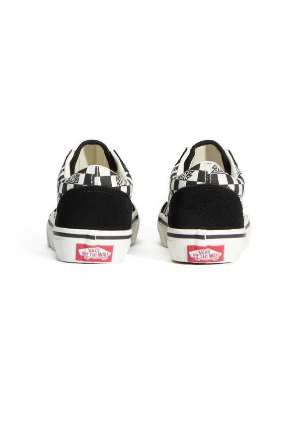 Классические скейтбордистские кроссовки унисекс Vans, Chess Black White — фото 4