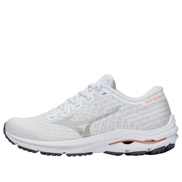 Кроссовки wave inspire 17 waveknit 'white papaya' Mizuno, белый
