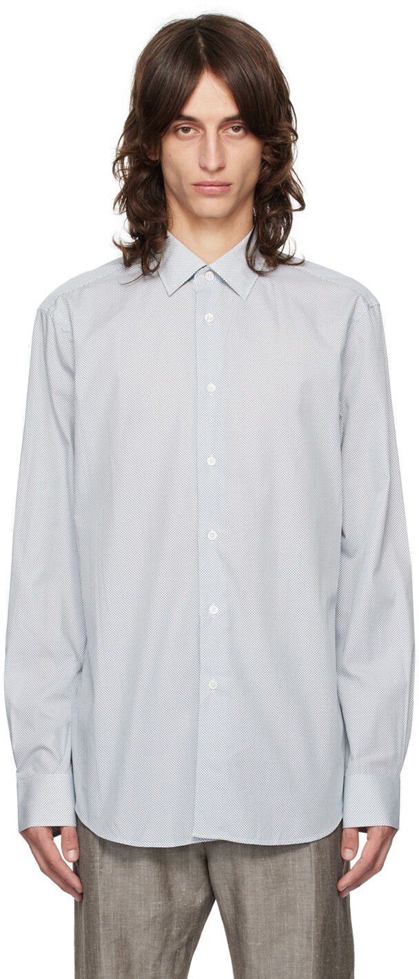 

Синяя рубашка по фигуре Paul Smith