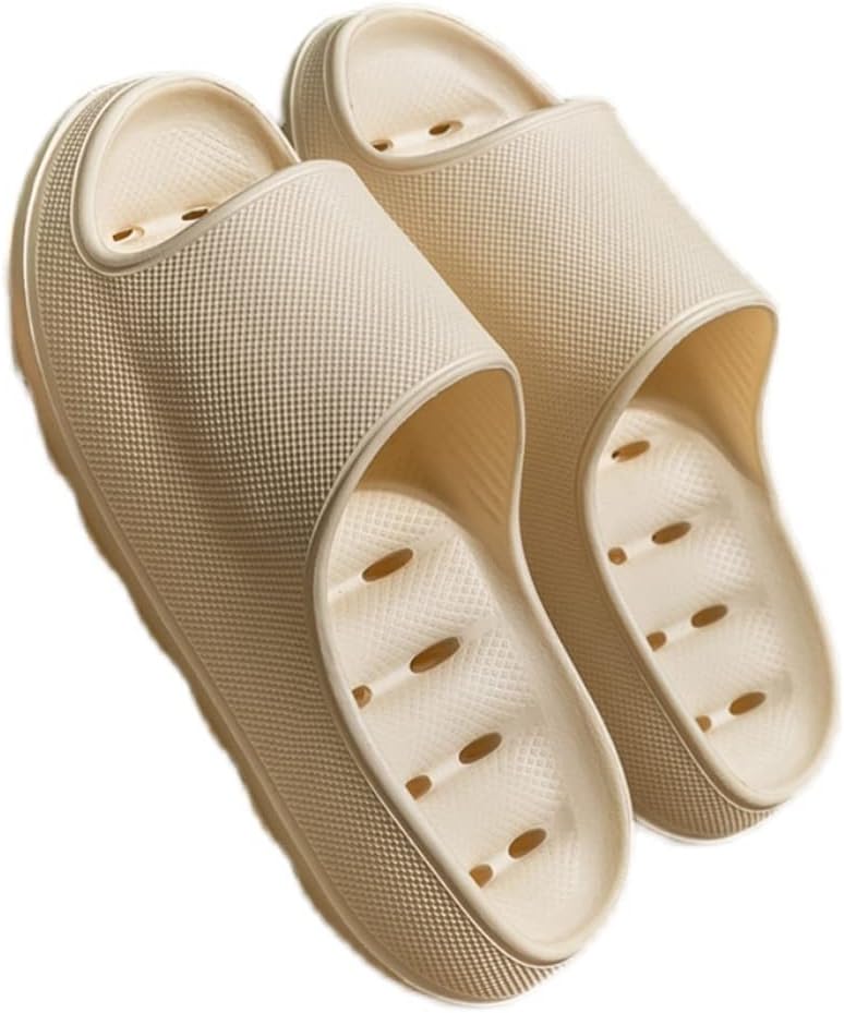 

Тапочки для ванной GHYUB, сандалии-сланцы для женщин и мужчин, нескользящие платформенные тапочки, быстро сохнущие пляжные сандалии с дренажными отверстиями (Цвет: розовый, Размер: EUR38-39)