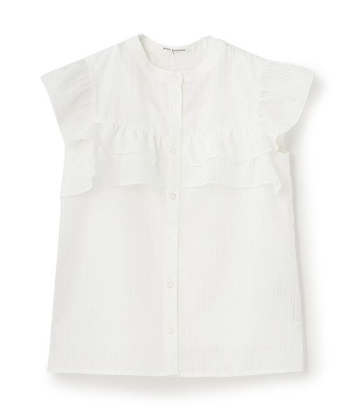 Блузка с оборками Pom ponette junior, White