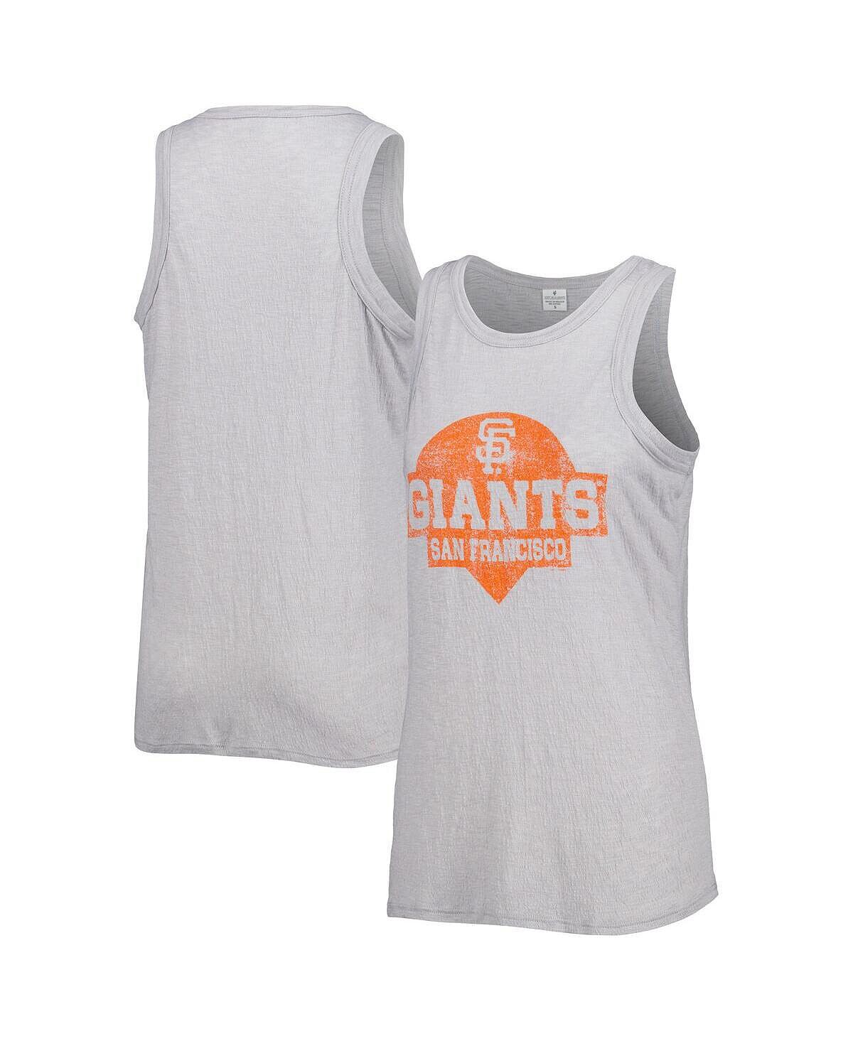 

Женская серая майка San Francisco Giants Tri-Blend Soft As A Grape, серый