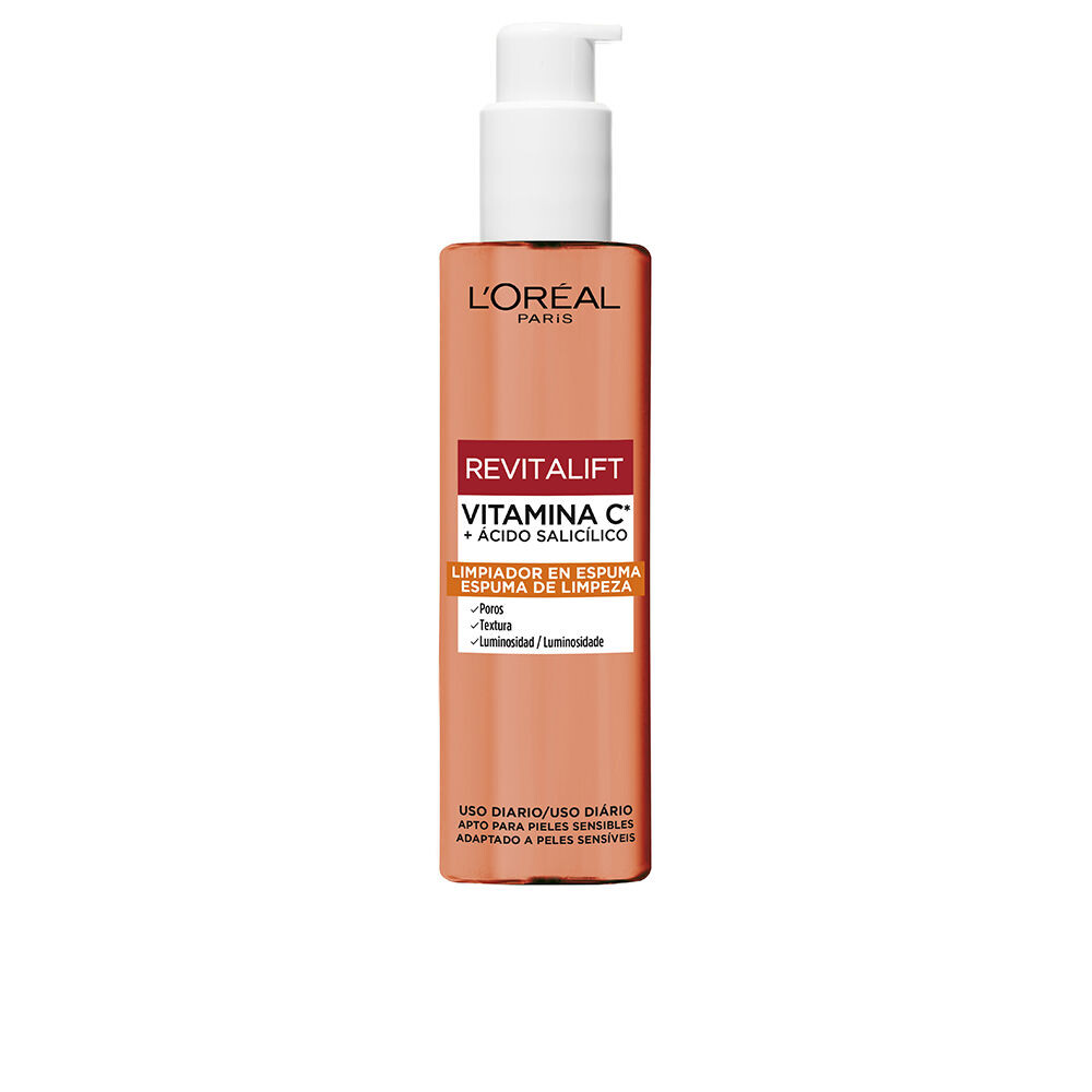 

Очищающая пенка для лица Revitalift vitamina c + ácido salicíco limpiador en espuma L'oréal parís, 150 мл