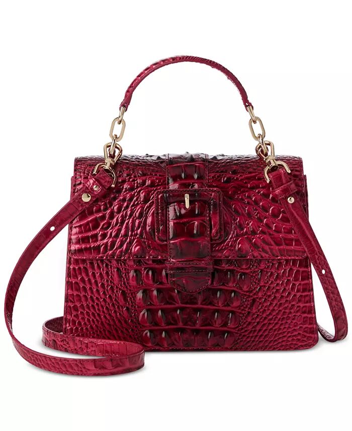 

Маленькая кожаная сумка Hallie Melbourne Brahmin, красный
