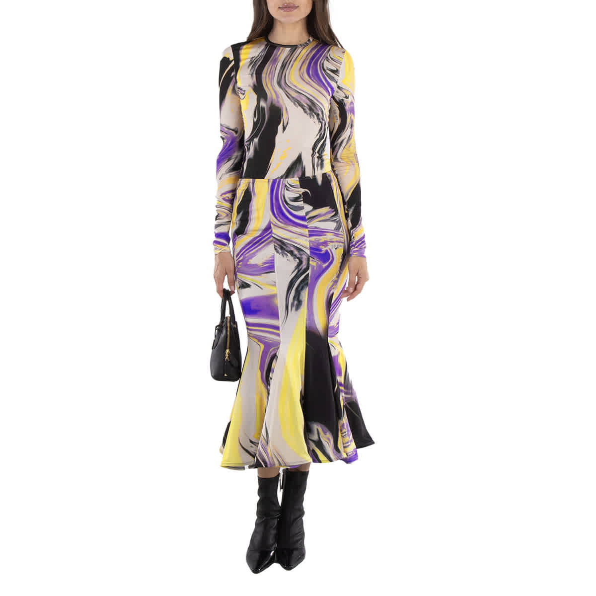 

Attico Мраморный принт Футболка The Attico, слоновая кость