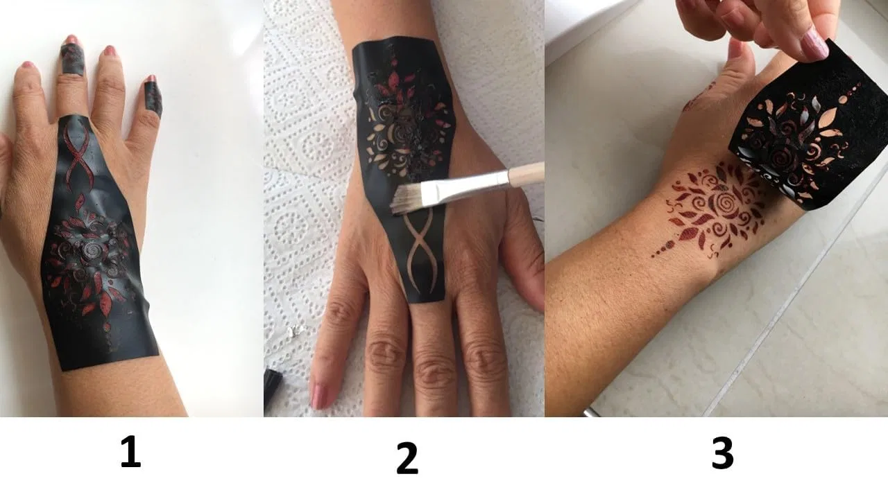 Трафареты для тату хной Maaisa, 12 листов Beyondtattoos — фото 3