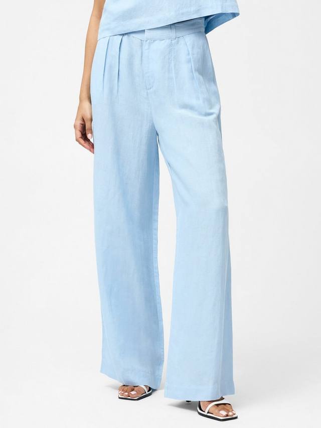 

Широкие брюки Birdie из льняной смеси French Connection, Cashmere Blue