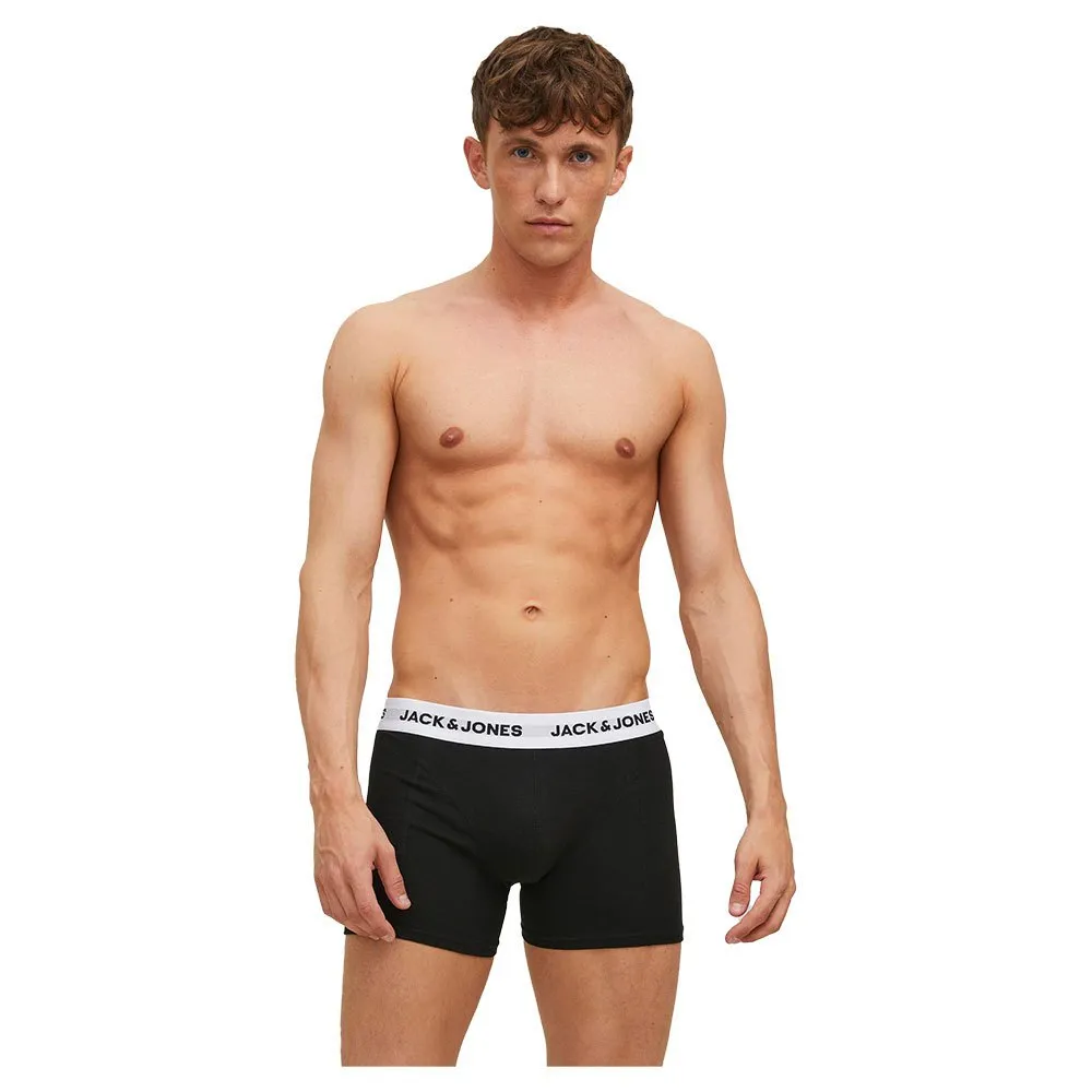 

Трусы-боксеры Jack & Jones Basic White Wb 3 units, черный
