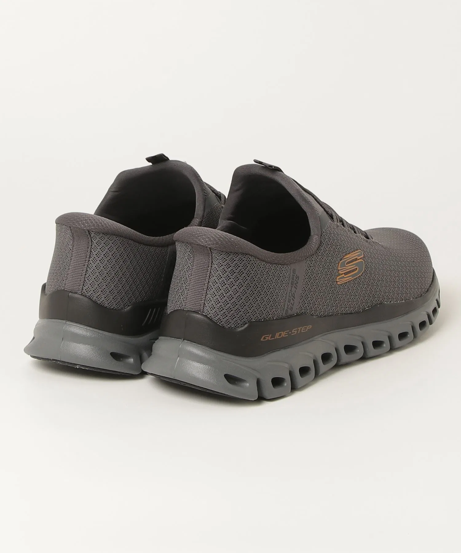 Мужские кроссовки SKECHERS GLIDE-STEP из синтетики серые — фото 2