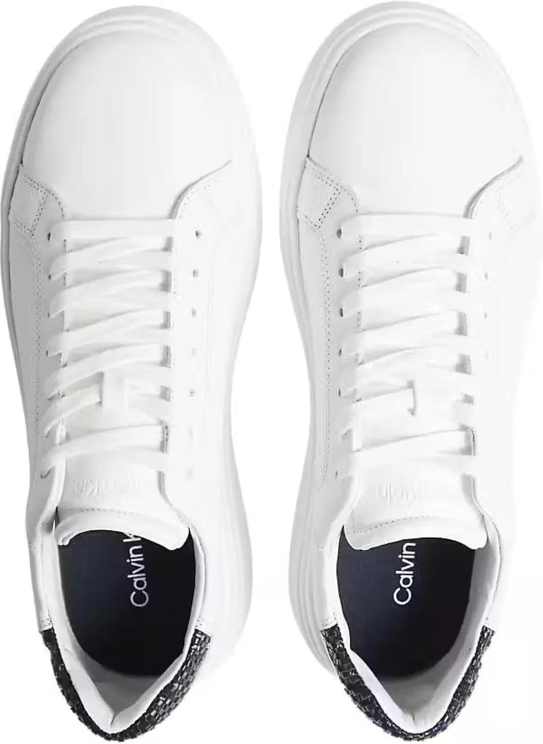 Кроссовки Calvin Klein Comfort Flat Leather Trainers, HM0HM01659, Ivory — фото 3