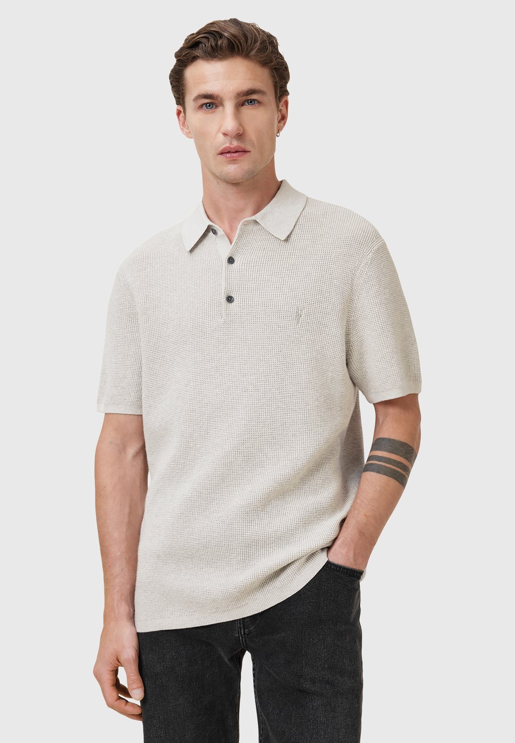 

Рубашка поло ASPEN SS AllSaints, серый