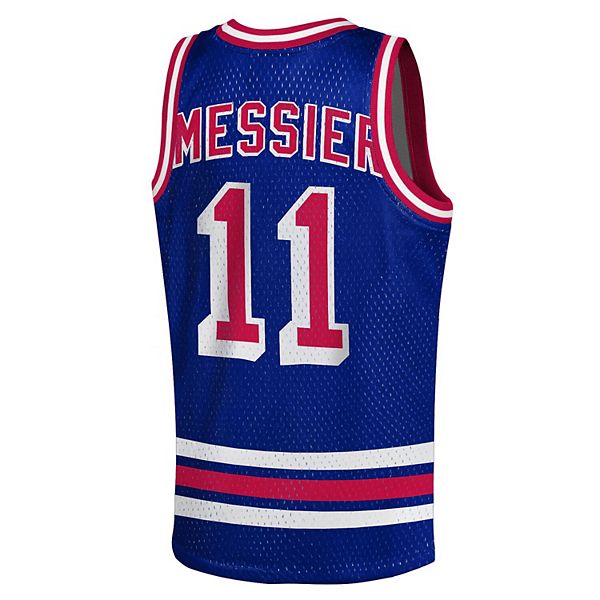 Футболка Youth Mark Messier New York Rangers Maxxed Out Mitchell & Ness — фото 4