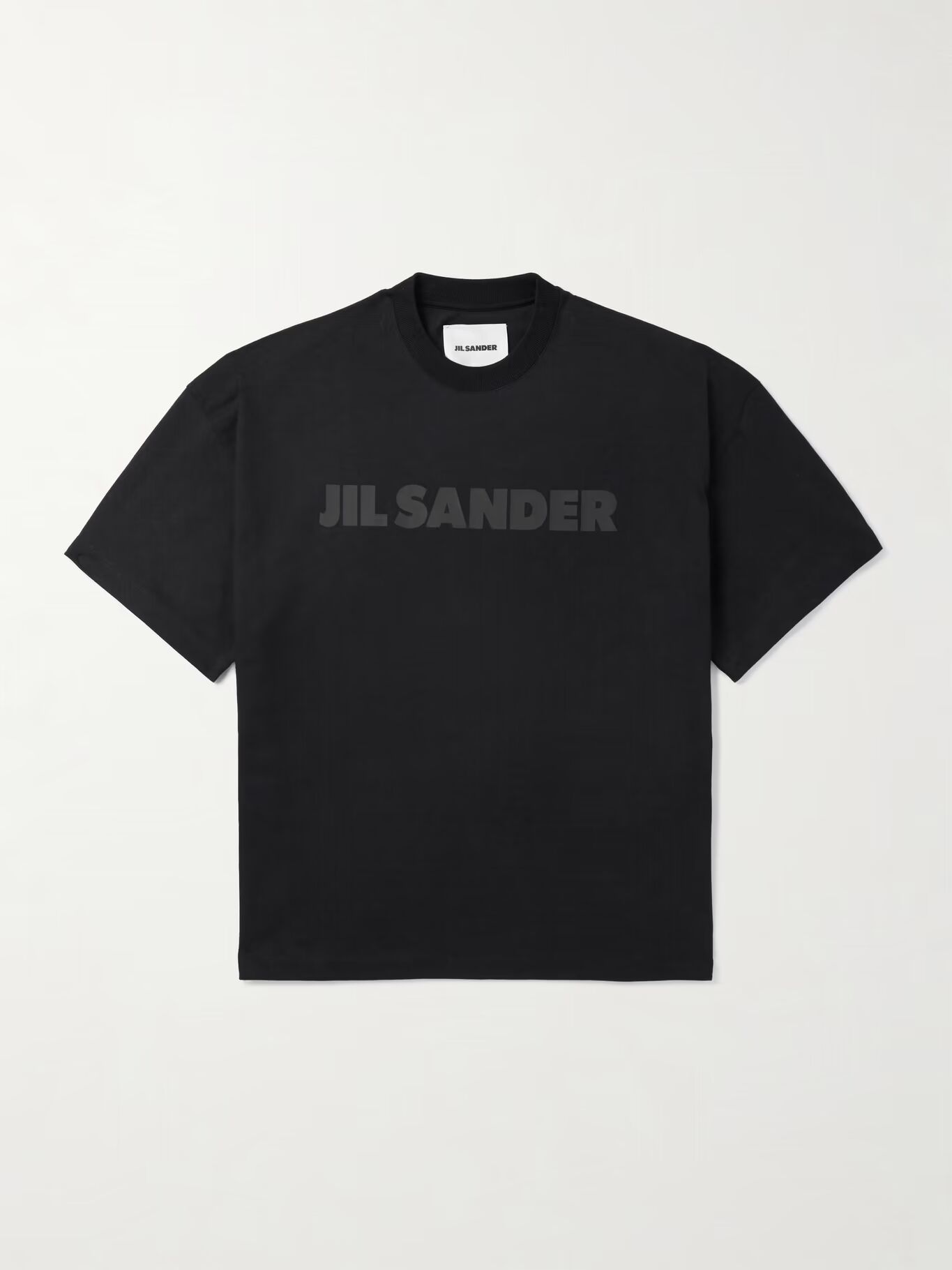 

Футболка из хлопкового джерси с логотипом JIL SANDER, черный
